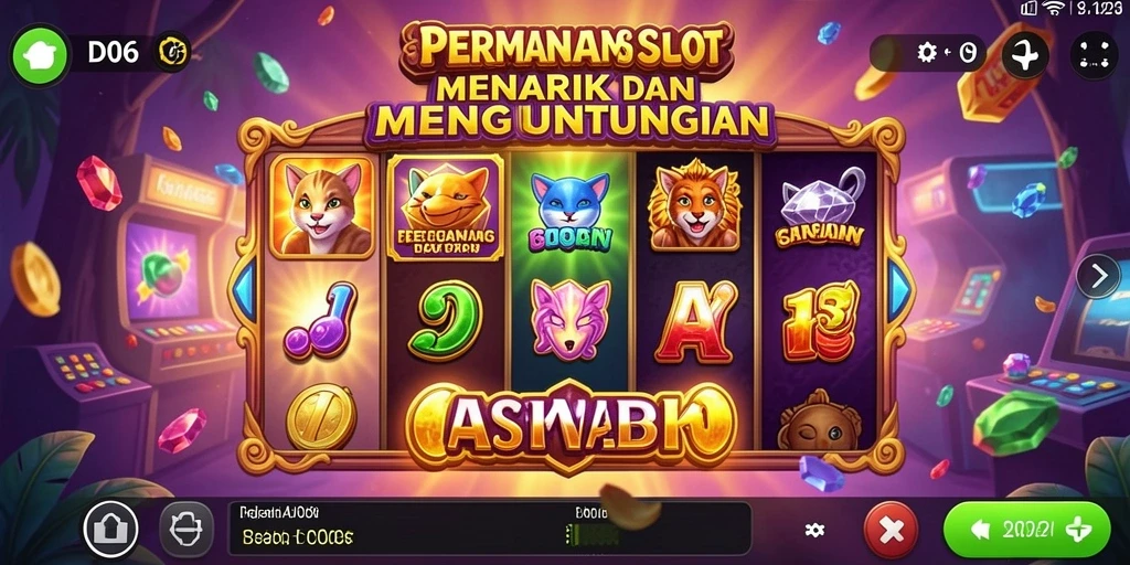 Screenshot menampilkan gameplay Slot D06 yang intens dan menarik.