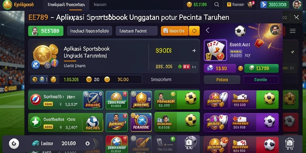 Tampilan gameplay Sportsbook yang menarik dan interaktif.