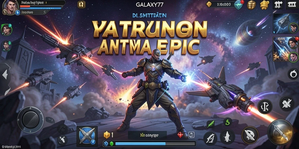 Gameplay seru GALAXY77 dengan aksi luar angkasa yang memukau.