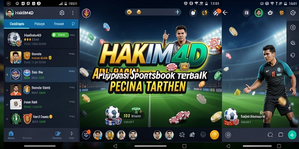 Tampilan utama HAKIM4D dengan fitur sportsbook yang menarik.