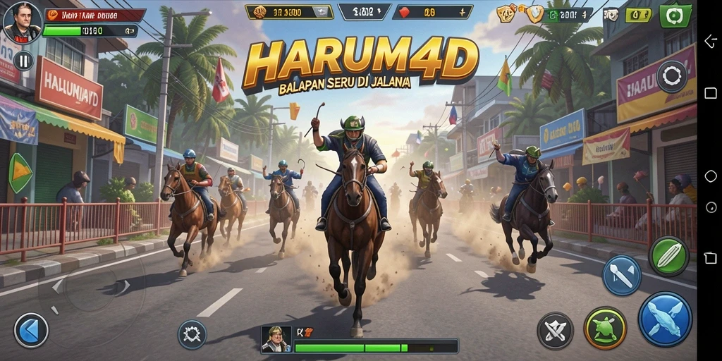 Gameplay balapan mendebarkan dengan grafik realistis dan kontrol intuitif.
