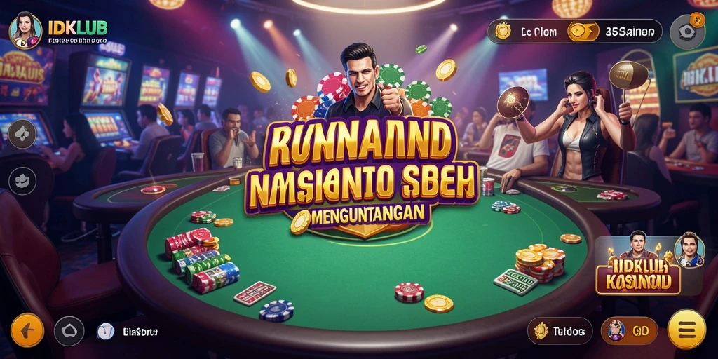 Screenshot gameplay Kasino IDKLUB yang mendebarkan dan penuh warna.
