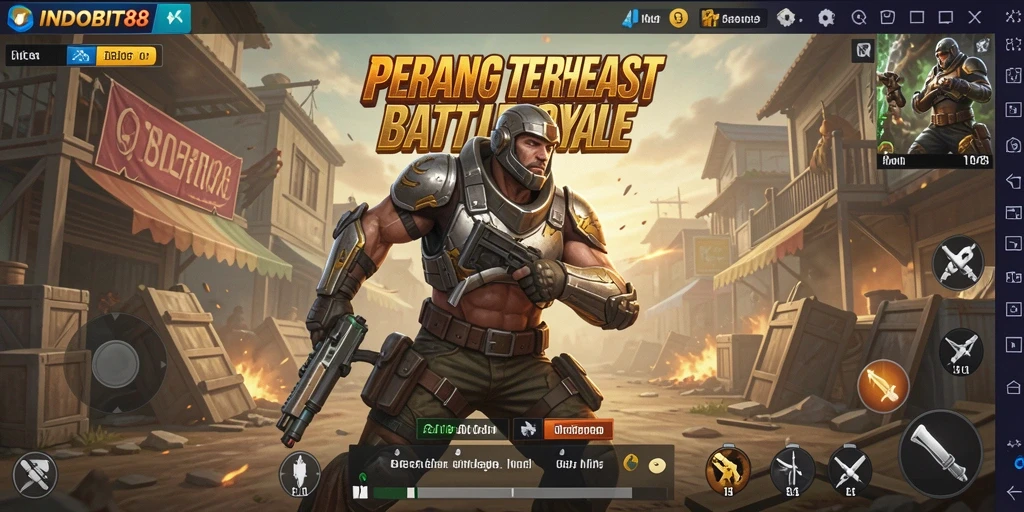Gameplay seru di INDOBIT88 dengan aksi Battle Royale yang mendebarkan.
