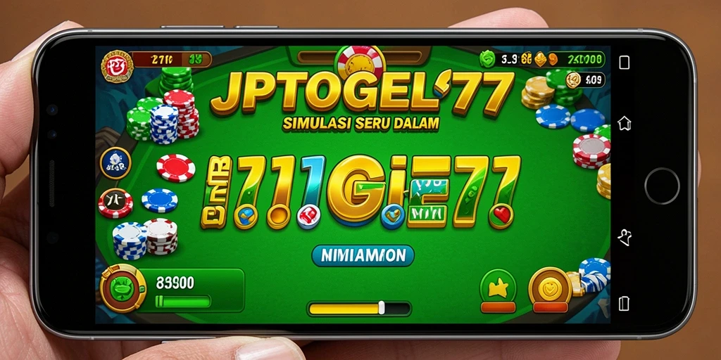 Screenshot menunjukkan gameplay menarik dari JPTOGEL77 yang menggambarkan simulasi togel.