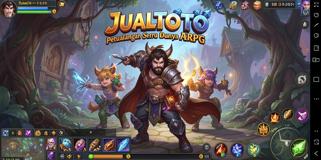 Tampilan gameplay seru dalam dunia ARPG JUALTOTO.