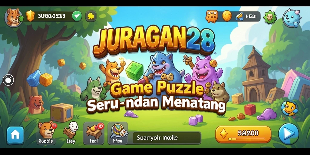 Screenshot gameplay JURAGAN28 dengan tantangan puzzle menarik.