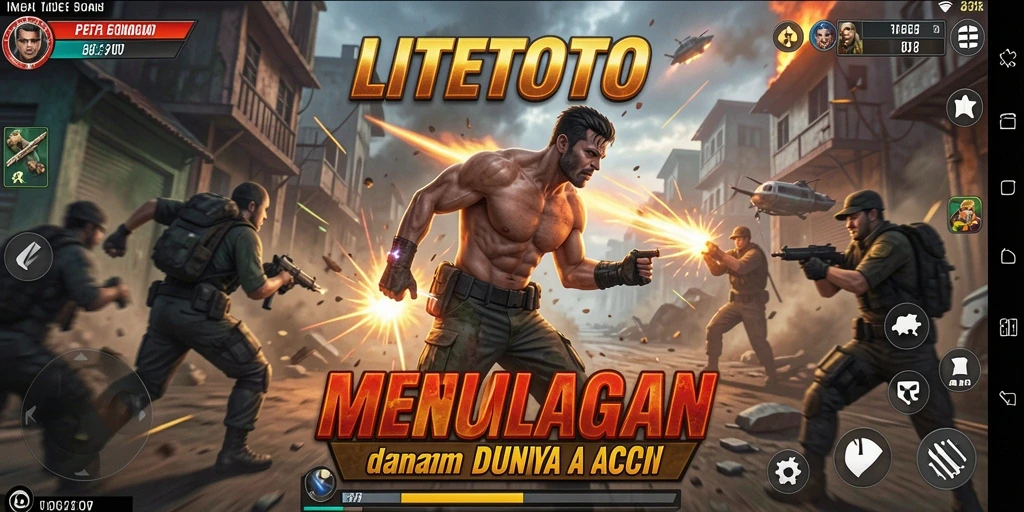 Tangkapan layar gameplay LITETOTO menampilkan aksi mendebarkan.