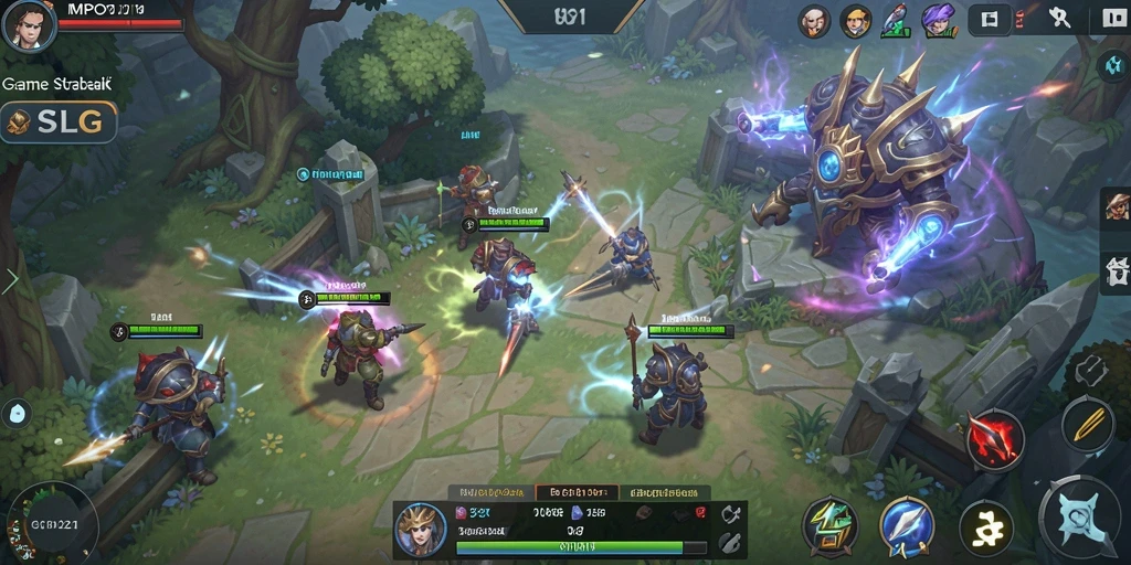 Tampilan gameplay menarik dalam MPO1221 dengan fokus pada strategi SLG.