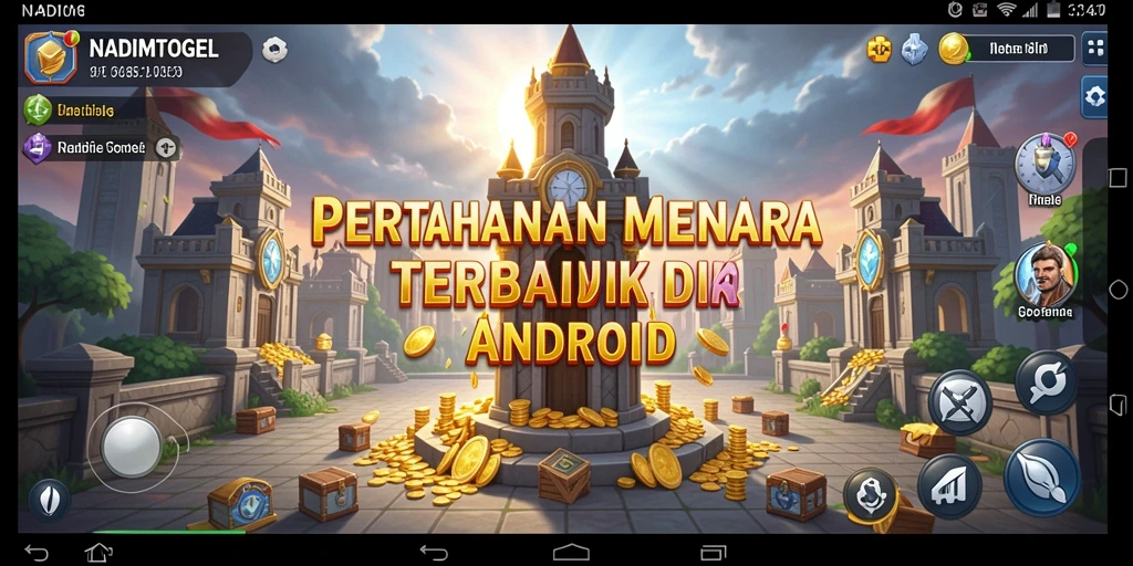 Tampilan mendebarkan dari gameplay Tower Defense di NADIMTOGEL.
