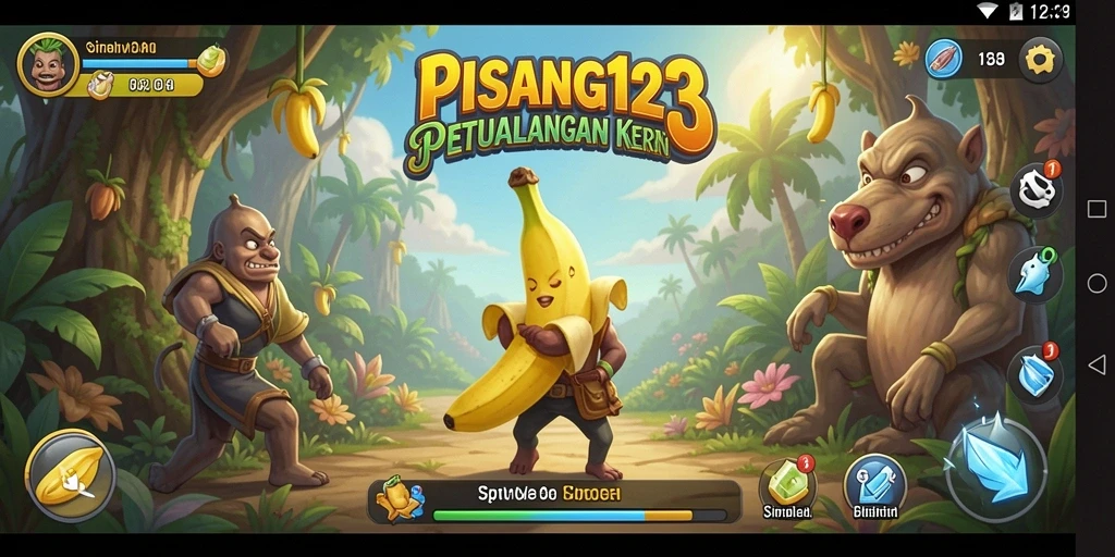 Tampilan gameplay PISANG123 yang menarik dan interaktif.