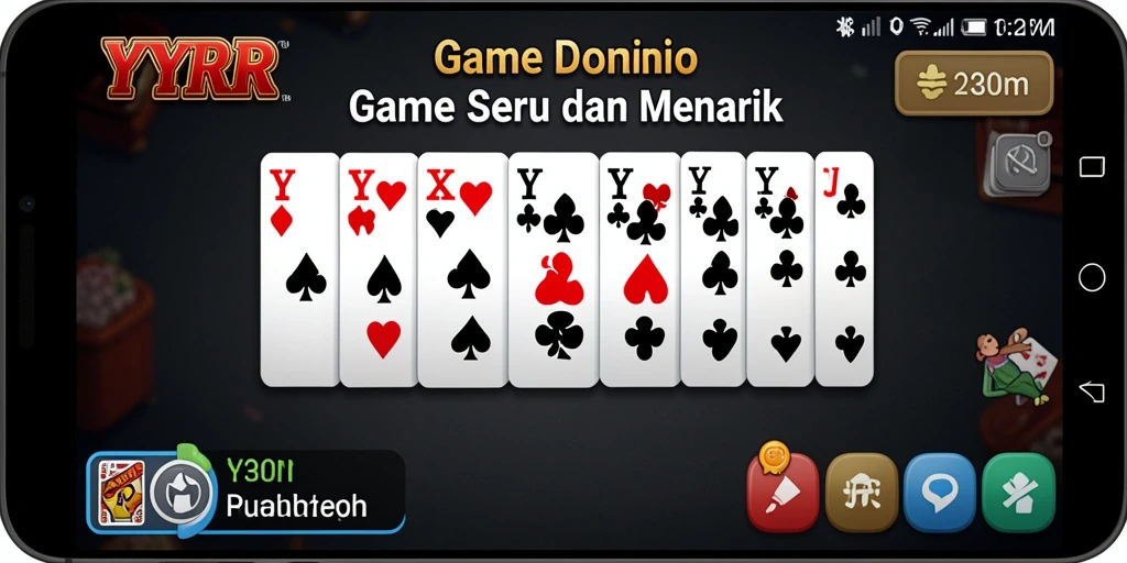 Gameplay menarik dari game Domino YYRR dengan berbagai mode.